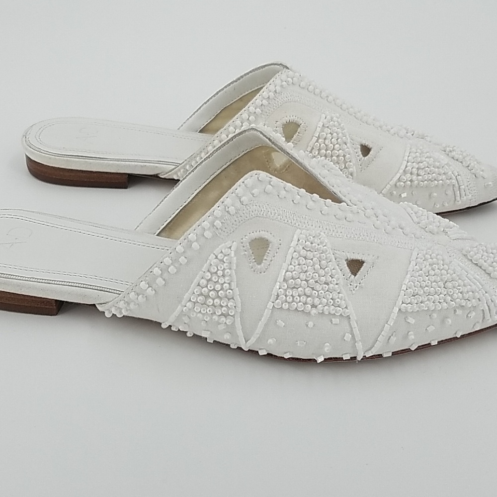 π AD & Daughters Collyn Beaded Jeweled Mules - Picture 4 of 6